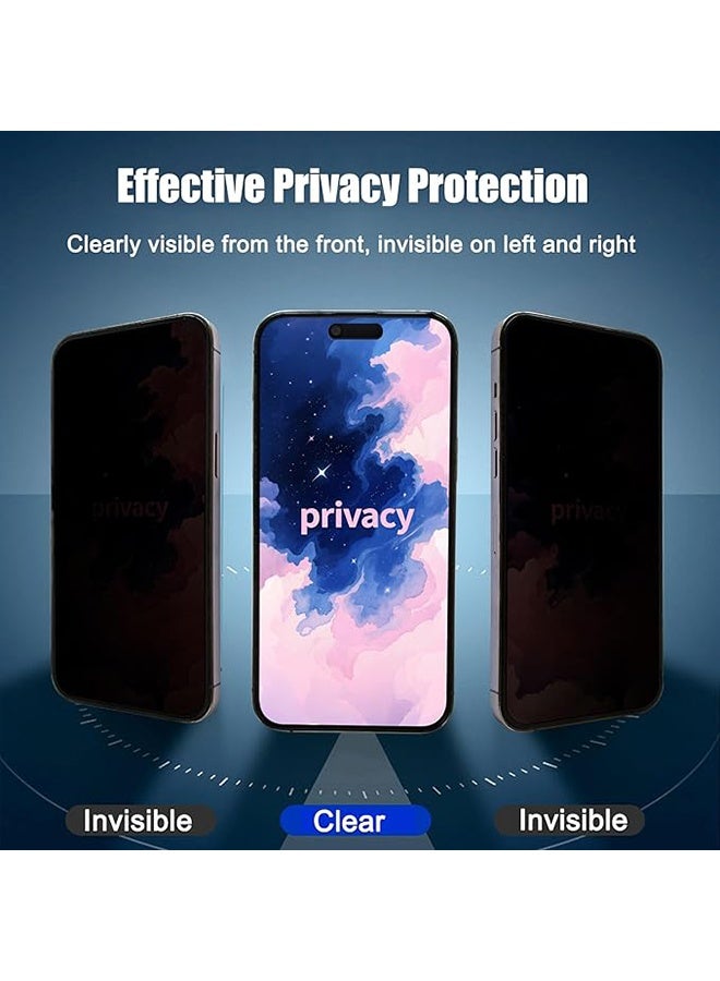 2PCS Screen Protector Privacy Nano glass For iPhone 16 Pro Max - Image 3